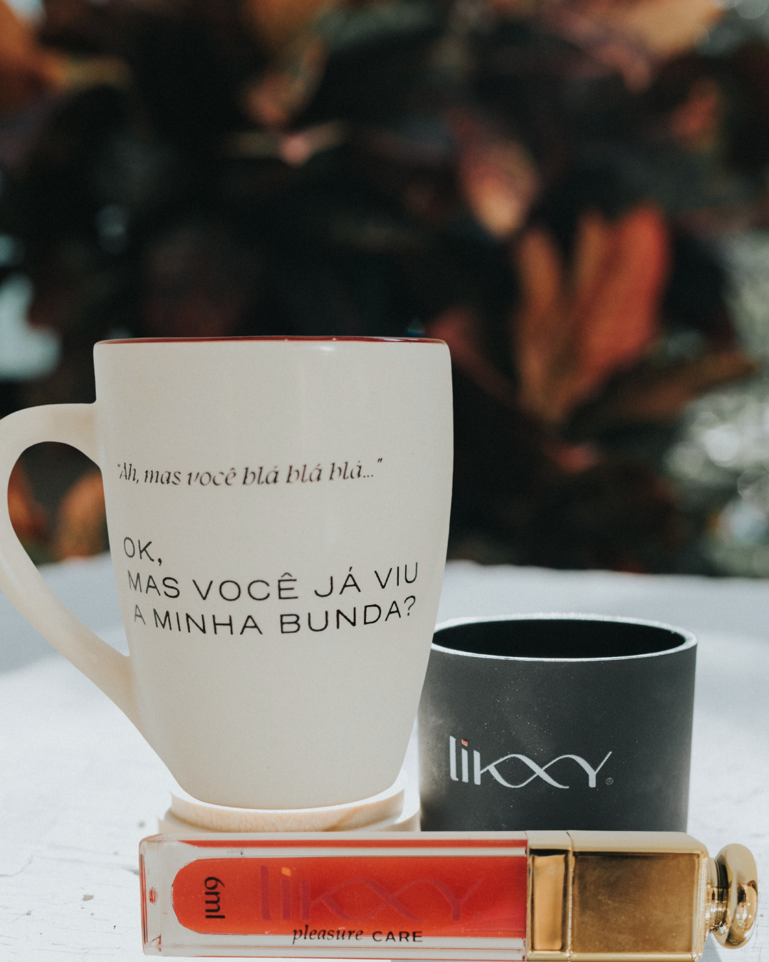 BOM DIA, RAINHA: Gloss, Caneca & Vela